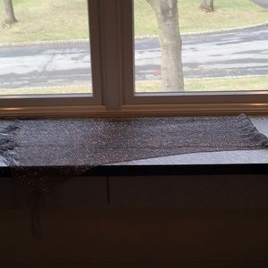 Beautiful silver shimmering scarf